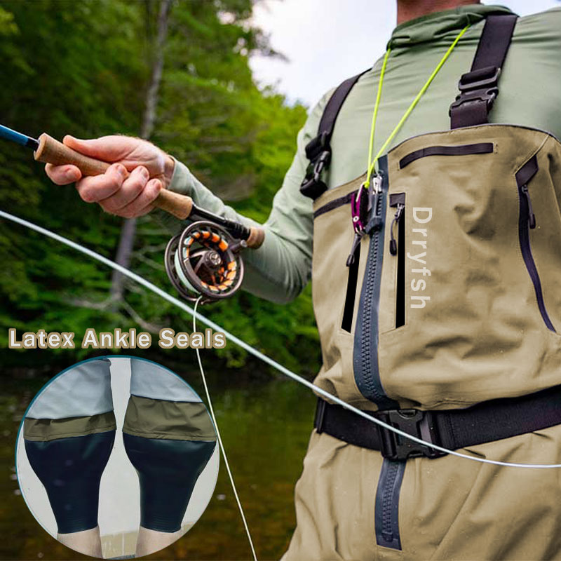 Fishing Waders - Fermuarlı su geçirmez Wader çizmeler balıkçı