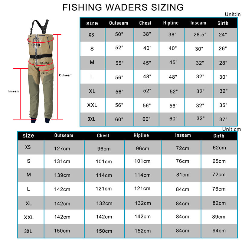 Fermuarlı su geçirmez Wader çi - Fishing Waders incelemesi ve fiyatı
