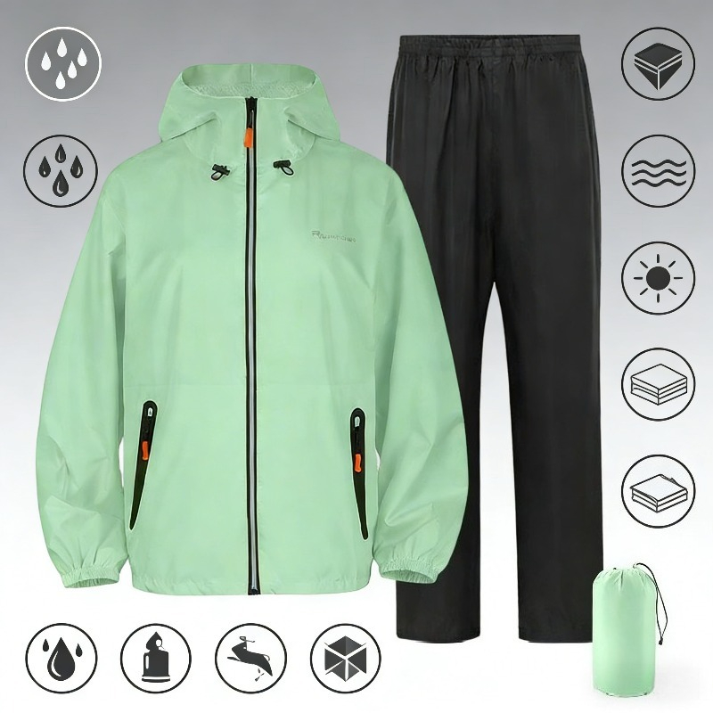 Erkekler Kadınlar Su Geçirmez  - Fishing Rain Suit incelemesi ve fiyatı